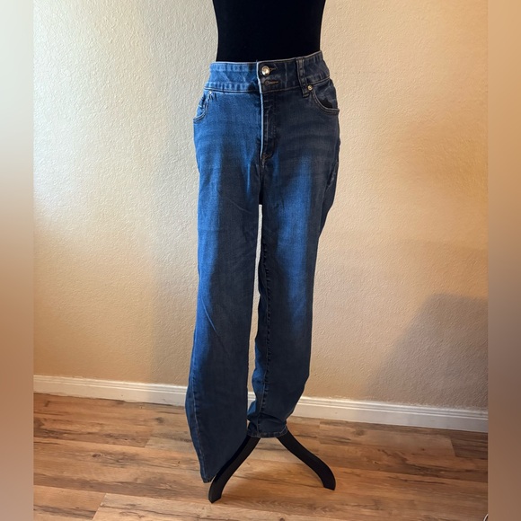 Lane Bryant Denim - Lane Bryant Dark Blue High-Rise Jeans